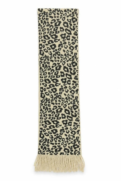 Preworn Girls Beige Animal Print  Scarf Scarves & Wraps Size Regular