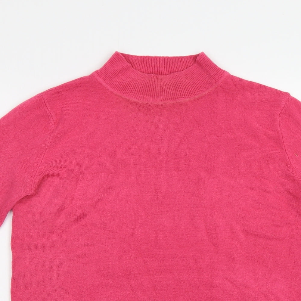 Womens UK Size S M&S Pink Pullover Jumper