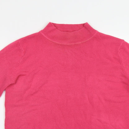 Womens UK Size S M&S Pink Pullover Jumper