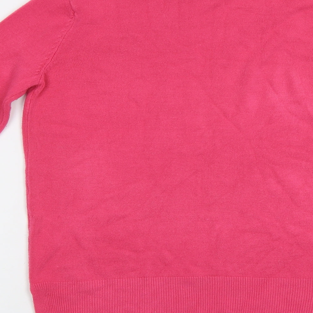 Womens UK Size S M&S Pink Pullover Jumper