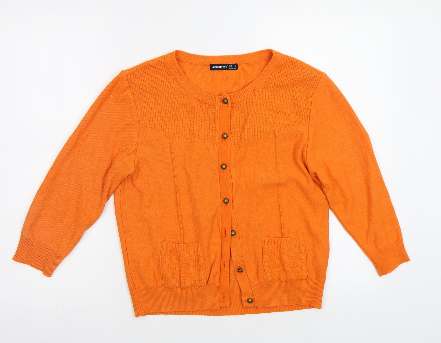 Primark Womens Orange   Cardigan Jumper
