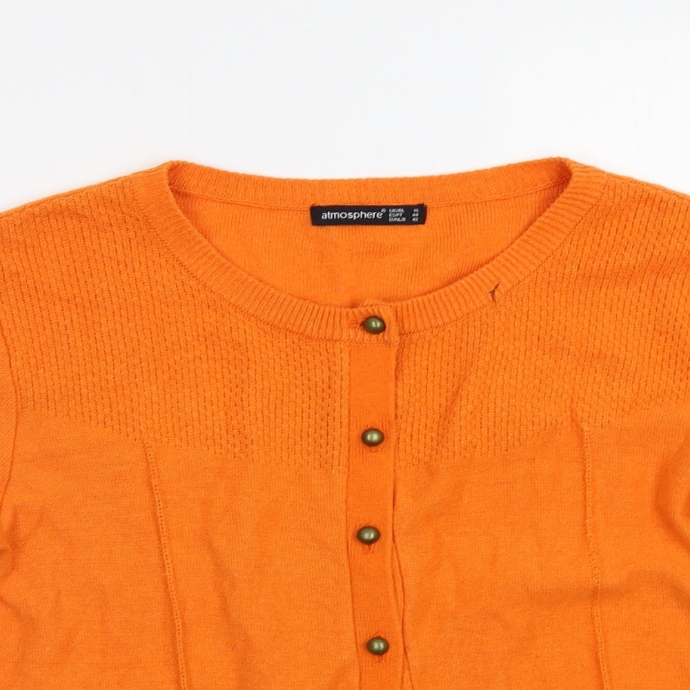 Primark Womens Orange   Cardigan Jumper