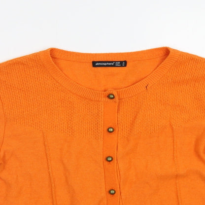 Primark Womens Orange   Cardigan Jumper