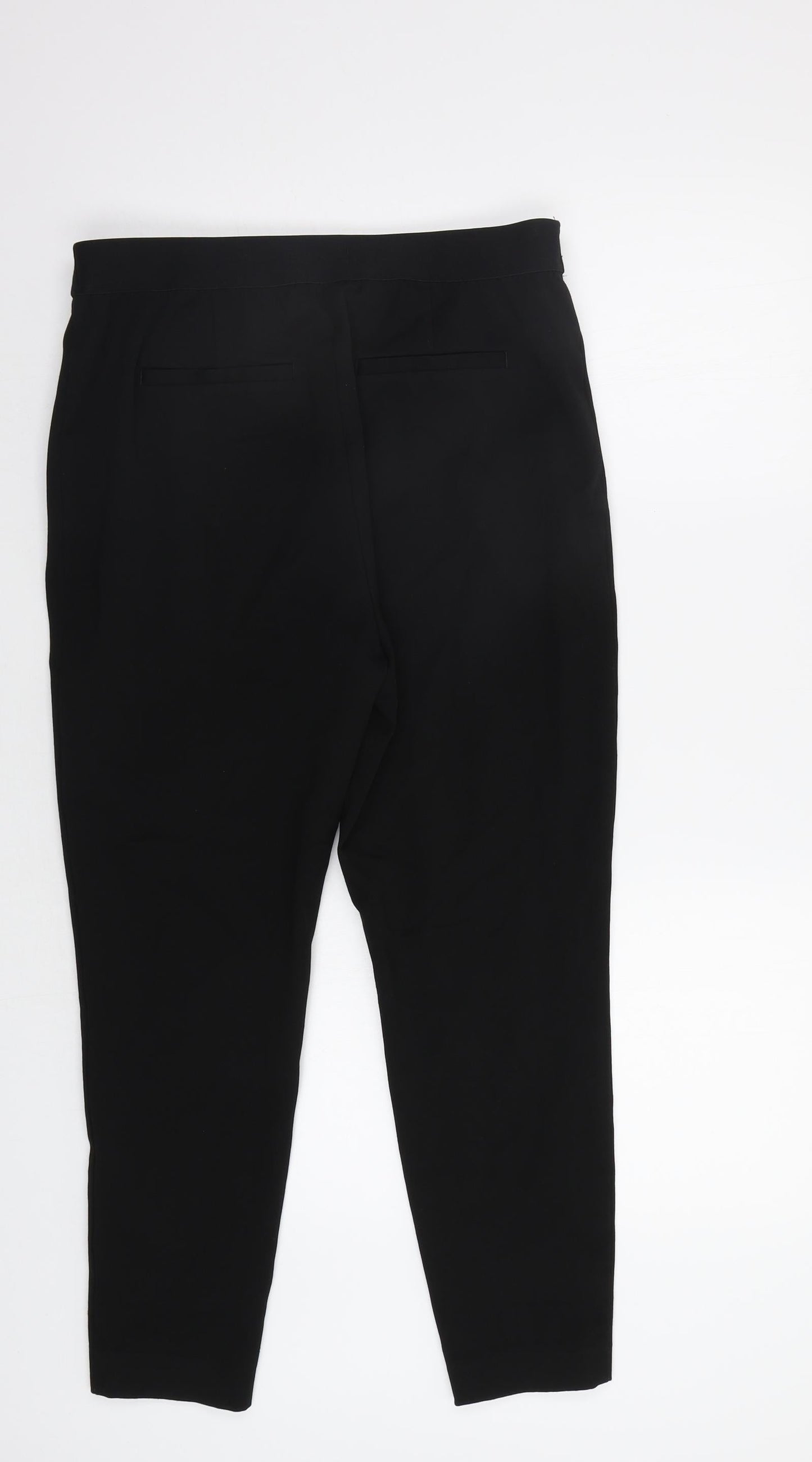 Womens UK Size 14 NEXT Regular Fit Dress Pants Black Trousers