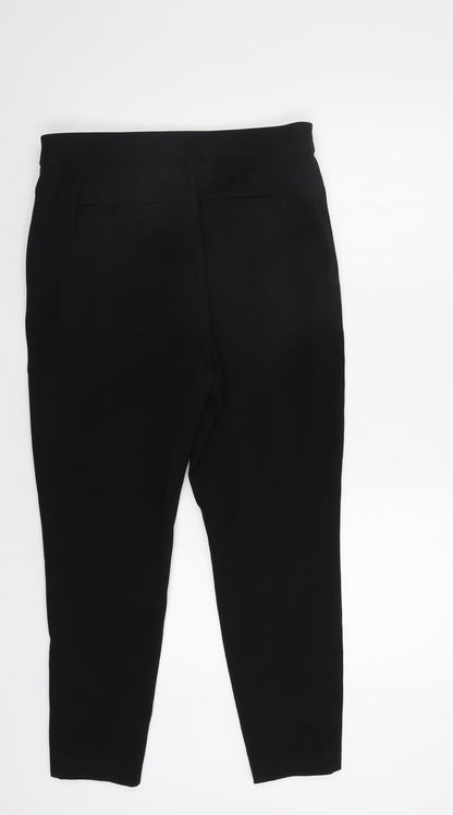 Womens UK Size 14 NEXT Regular Fit Dress Pants Black Trousers