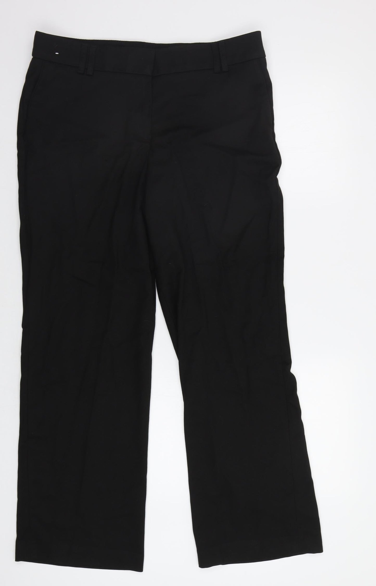 Womens UK Size 14 NEXT Regular Fit Dress Pants Black Trousers