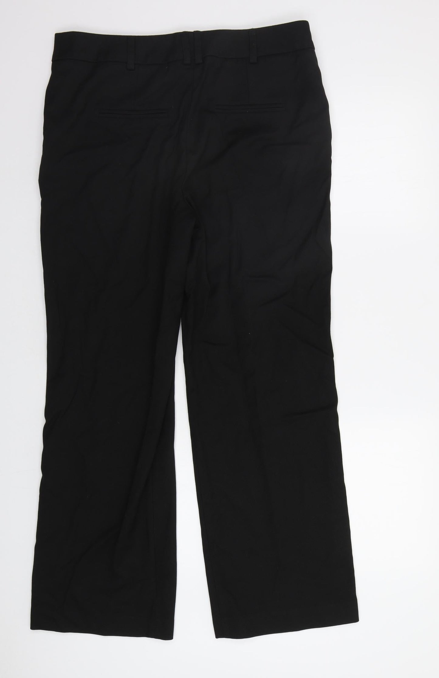 Womens UK Size 14 NEXT Regular Fit Dress Pants Black Trousers