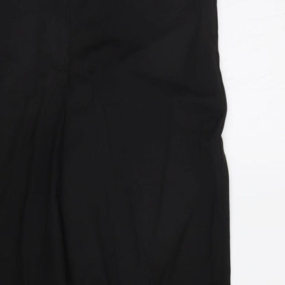 Womens UK Size 14 NEXT Regular Fit Dress Pants Black Trousers