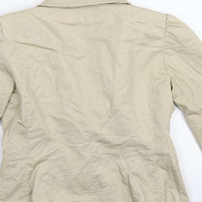 H&M Womens Beige   Jacket Blazer Size 8