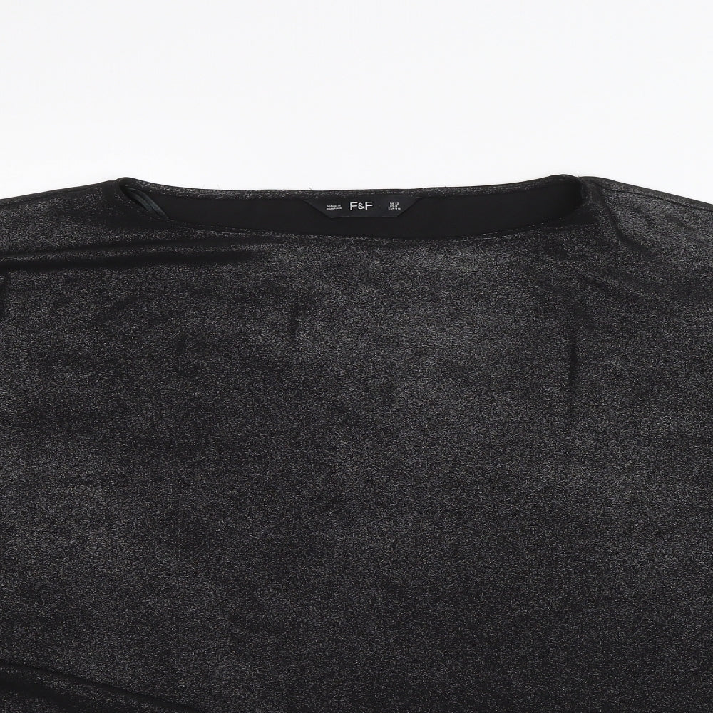 F&F Womens Black   Basic Blouse Size 12