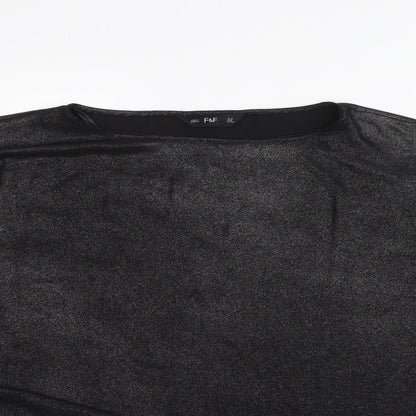 F&F Womens Black   Basic Blouse Size 12