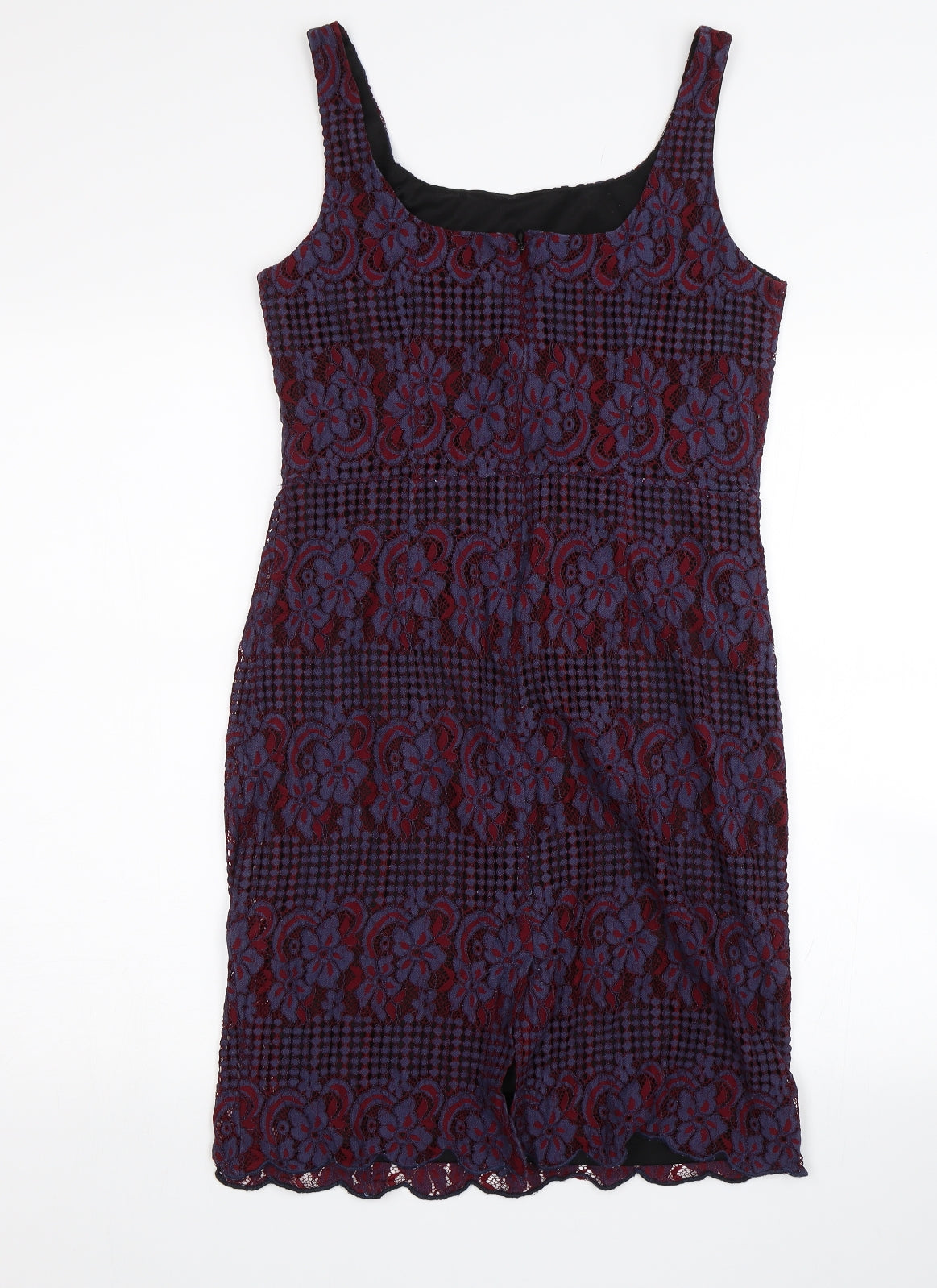 Wills Lifestyle Womens Blue Floral  Shift  Size M