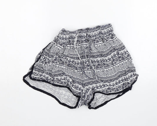 Atmosphere Womens Blue Floral  Culotte Shorts Size 10