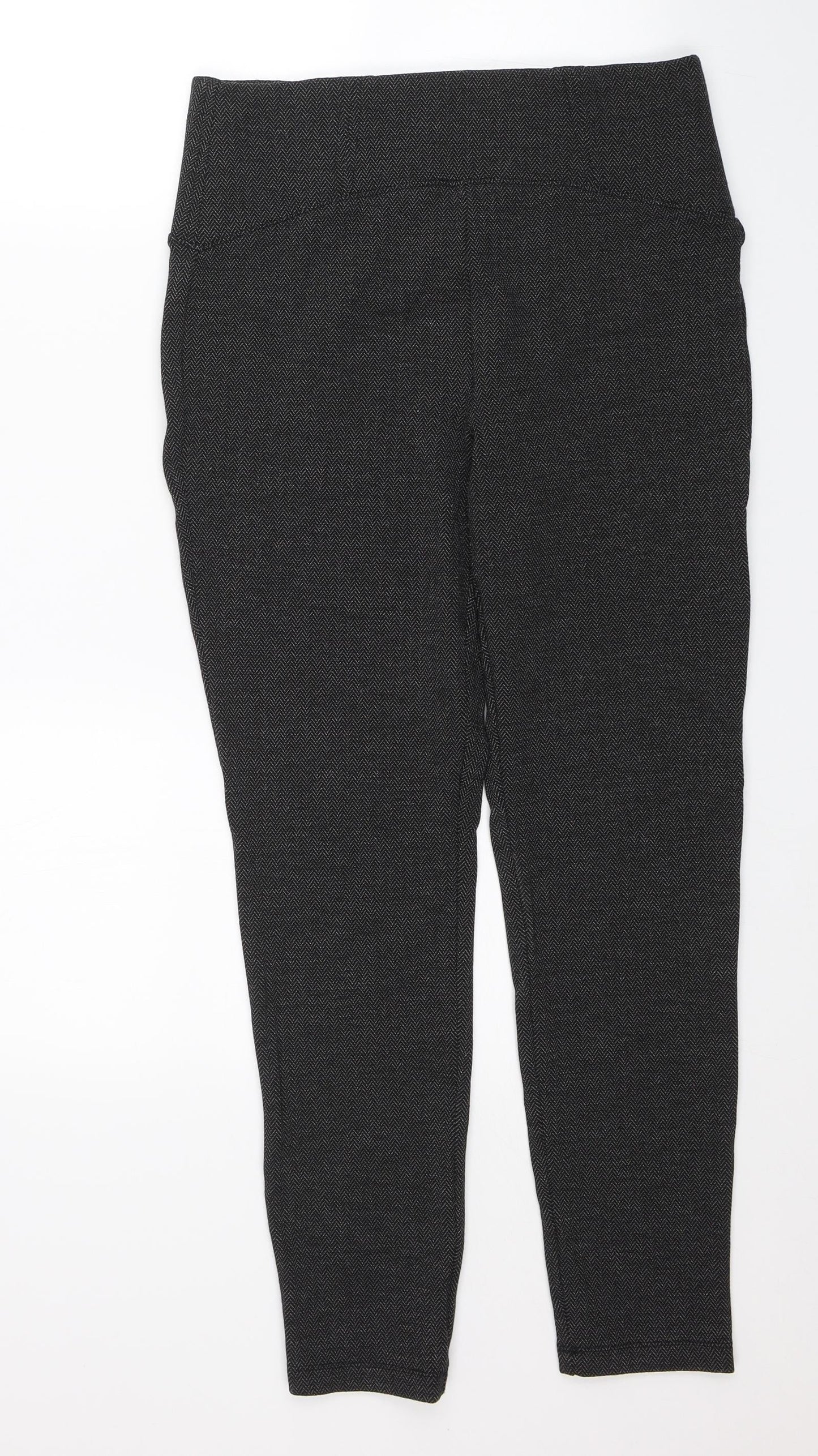 M&S Womens Black   Jegging Trousers Size 10 L25 in