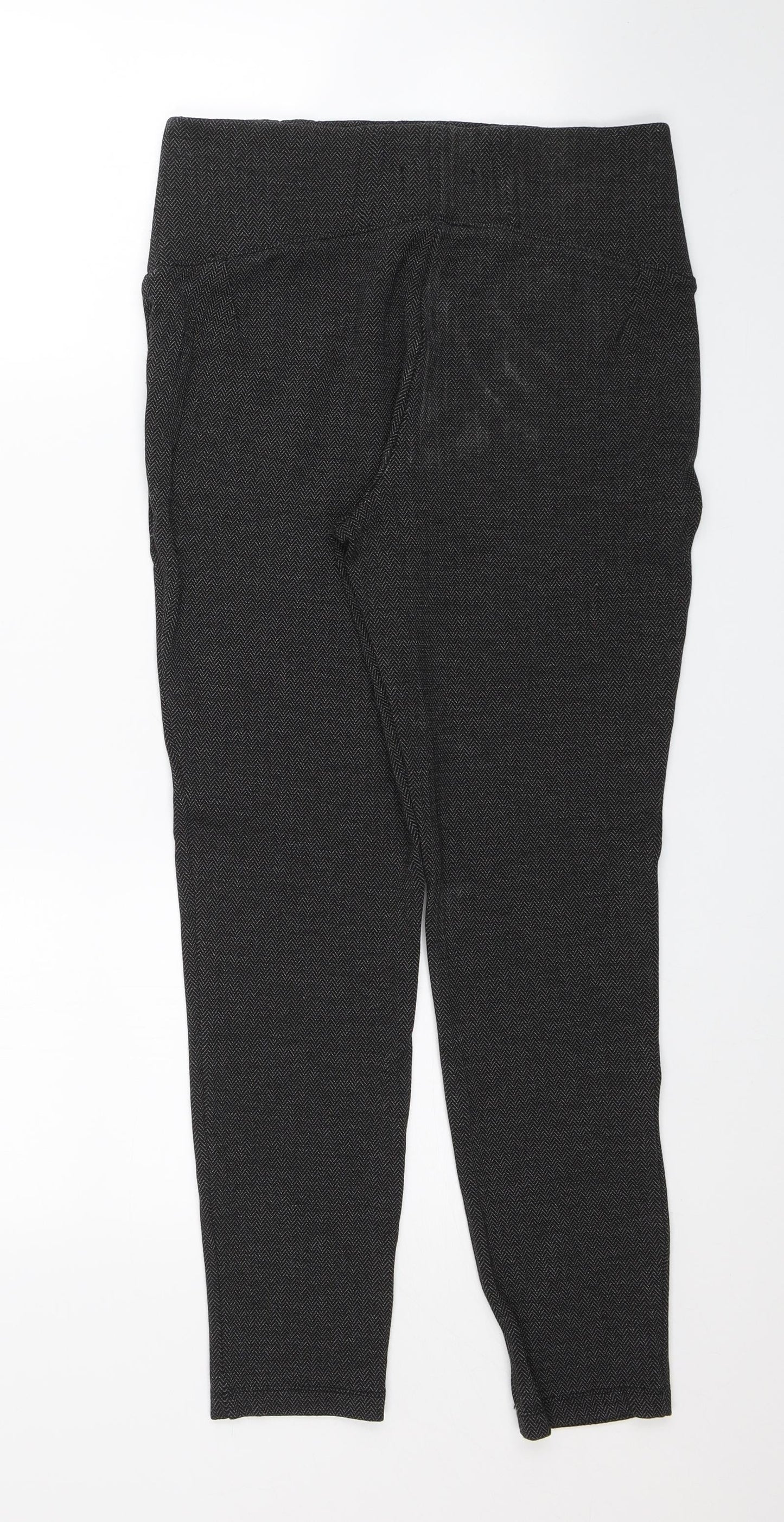 M&S Womens Black   Jegging Trousers Size 10 L25 in