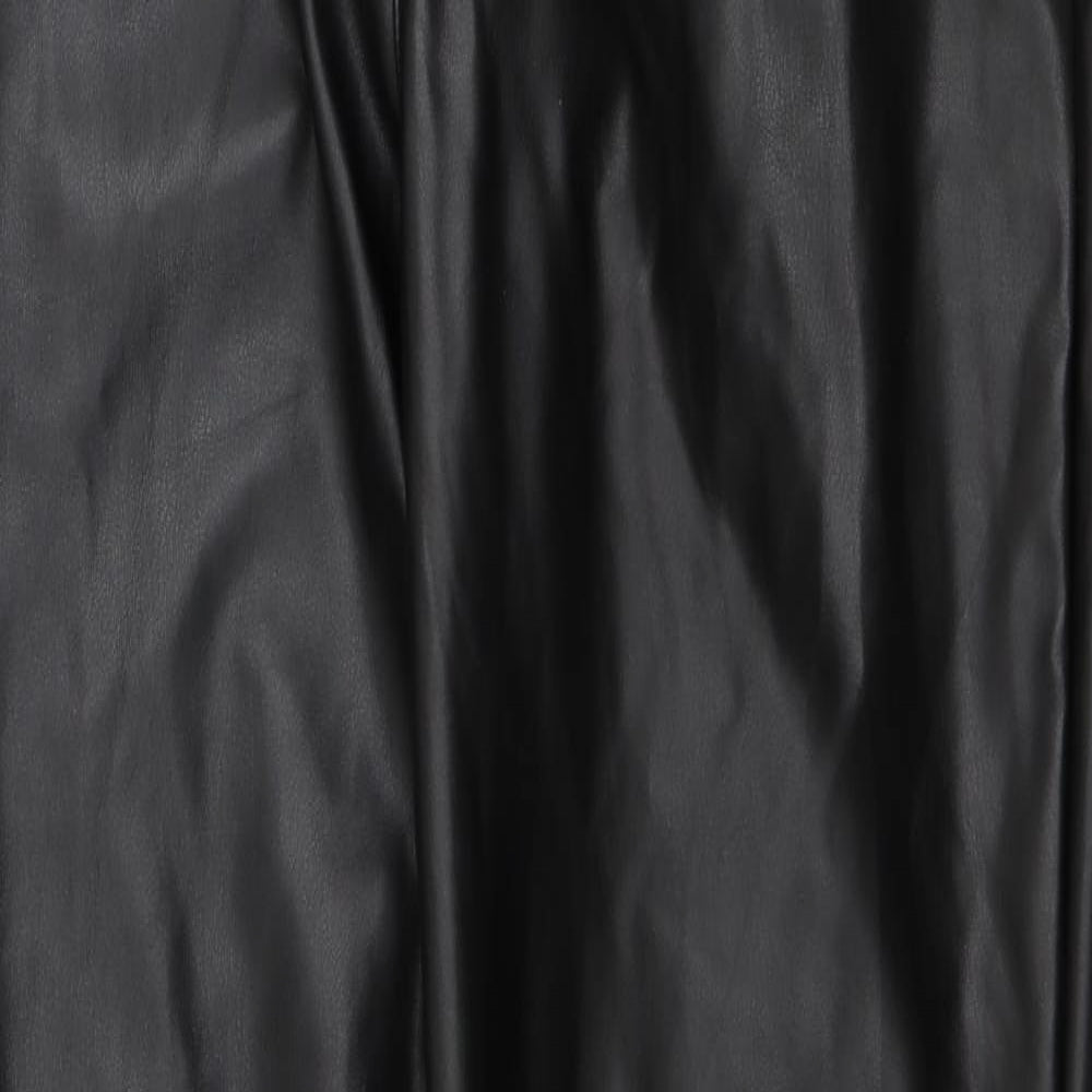 Womens UK Size 10 PRETTYLITTLETHING Regular Fit  Black Trousers