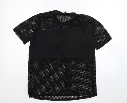 Womens UK Size 10 New Look Black Basic Blouse