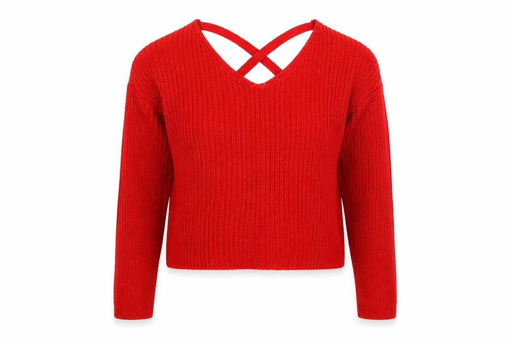 Divided Womens Red   Pullover Jumper Size XS