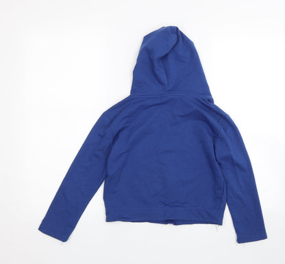 Niebieski Girls Blue   Full Zip Hoodie Size 11-12 Years