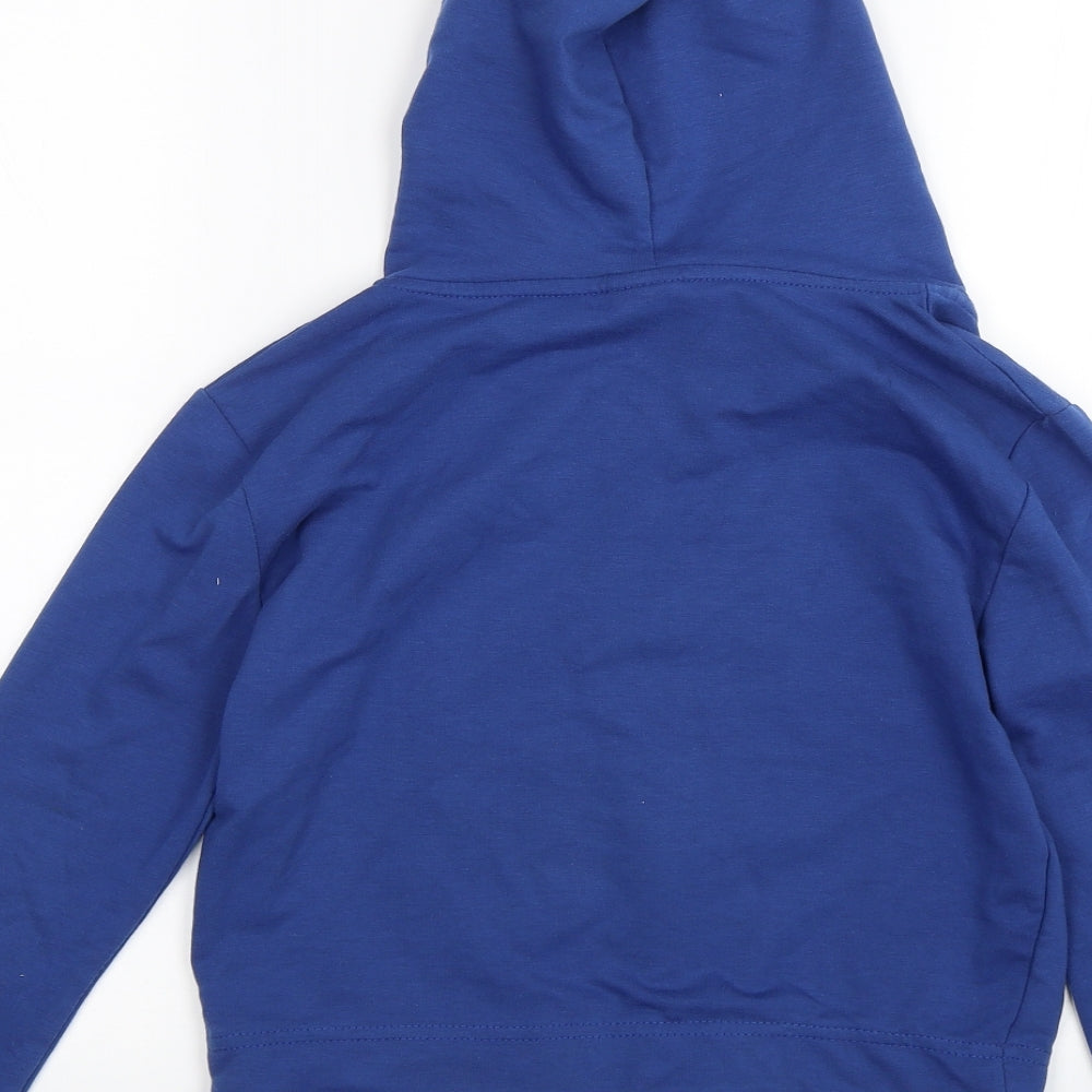 Niebieski Girls Blue   Full Zip Hoodie Size 11-12 Years