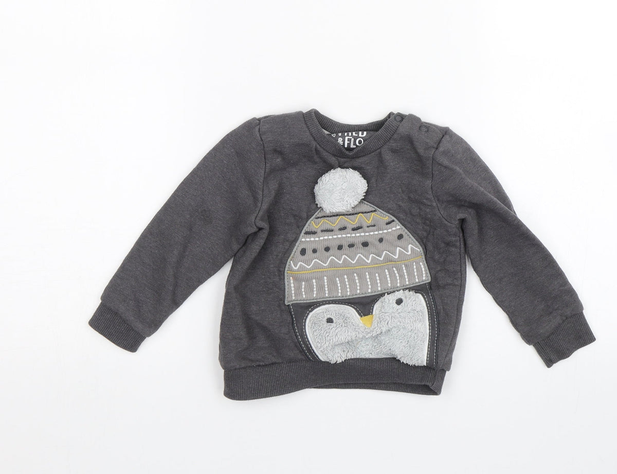 F&F Baby Grey   Pullover Jumper Size 12-18 Months
