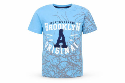 Macca Boy Boys Blue   Basic T-Shirt Size 7 Years  - Brooklyn