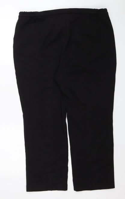 M&S Womens Black   Dress Pants Trousers Size 18 L27 in