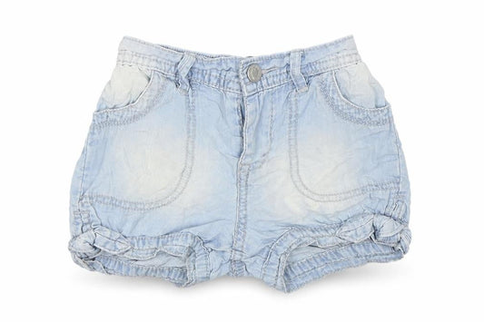 Front view of Gap Baby Blue Cropped Trousers, size 18-24, Months