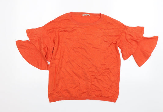 TU Womens Orange   Pullover Jumper Size 10