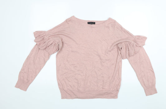 F&F Womens Pink   Pullover Jumper Size 12
