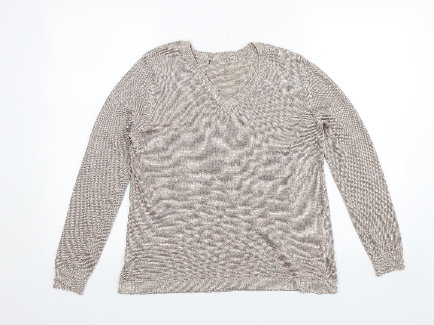 Womens UK Size 14 Preworn Pink Pullover Jumper