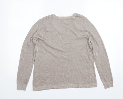 Womens UK Size 14 Preworn Pink Pullover Jumper