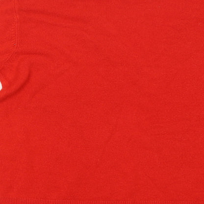Womens UK Size 12 M&S Red Pullover Jumper