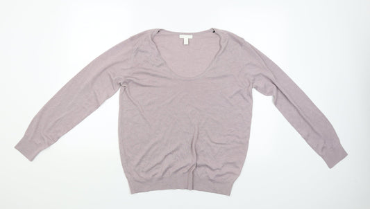 Womens UK Size M H&M Pink Pullover Jumper