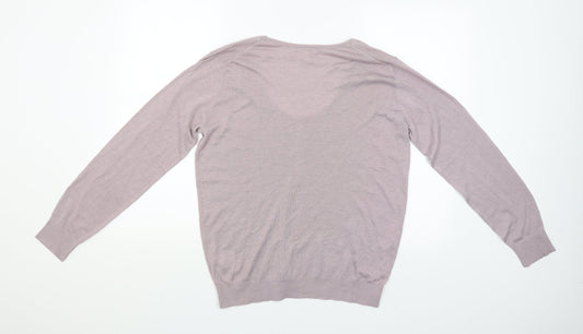 Womens UK Size M H&M Pink Pullover Jumper