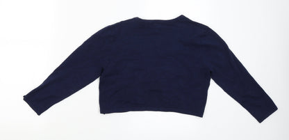 Womens UK Size 10 Pomodoro Blue Pullover Jumper