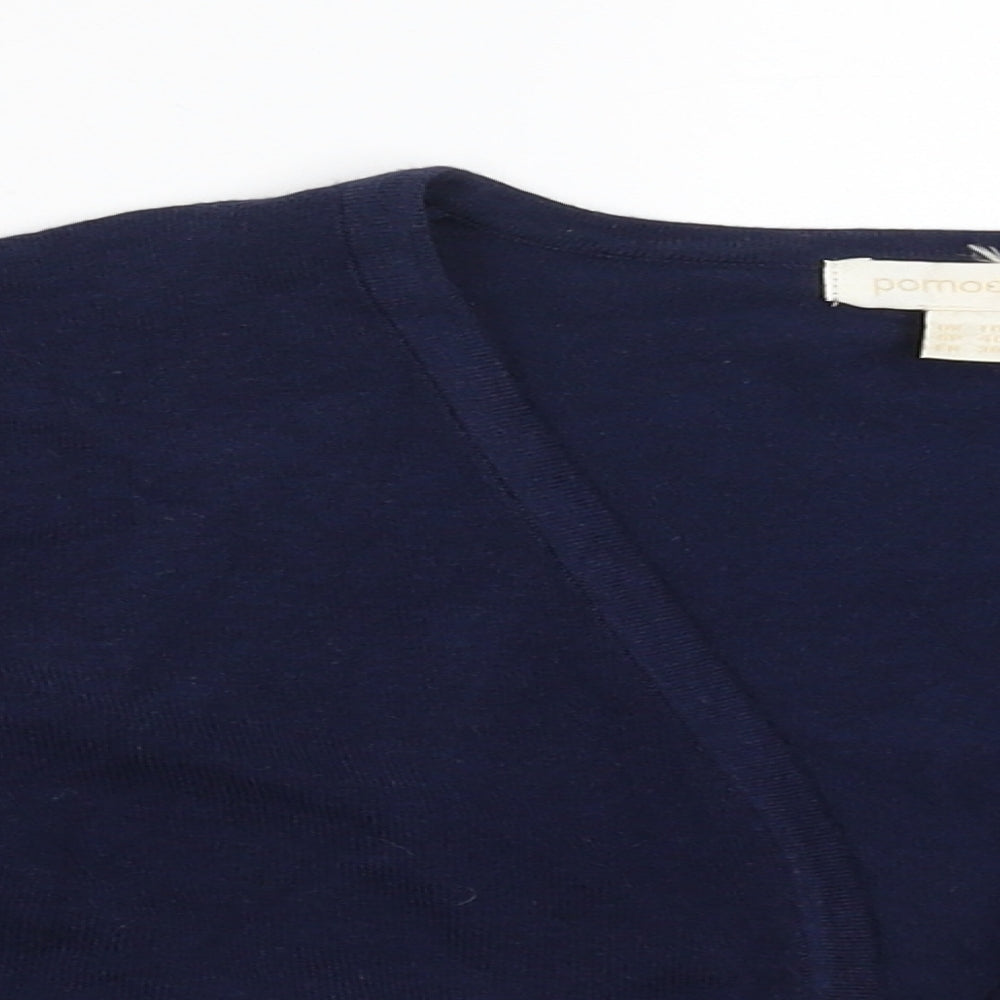 Womens UK Size 10 Pomodoro Blue Pullover Jumper