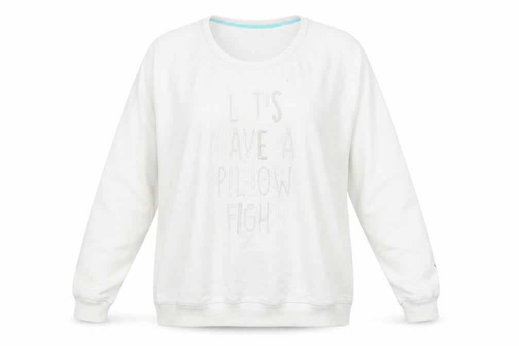 Tu Womens White Solid  Babydoll Pyjama Top Size 18  - Lets have a pillow fight