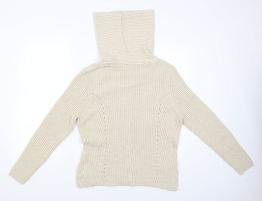 Womens UK Size L Monsoon Beige Pullover Jumper