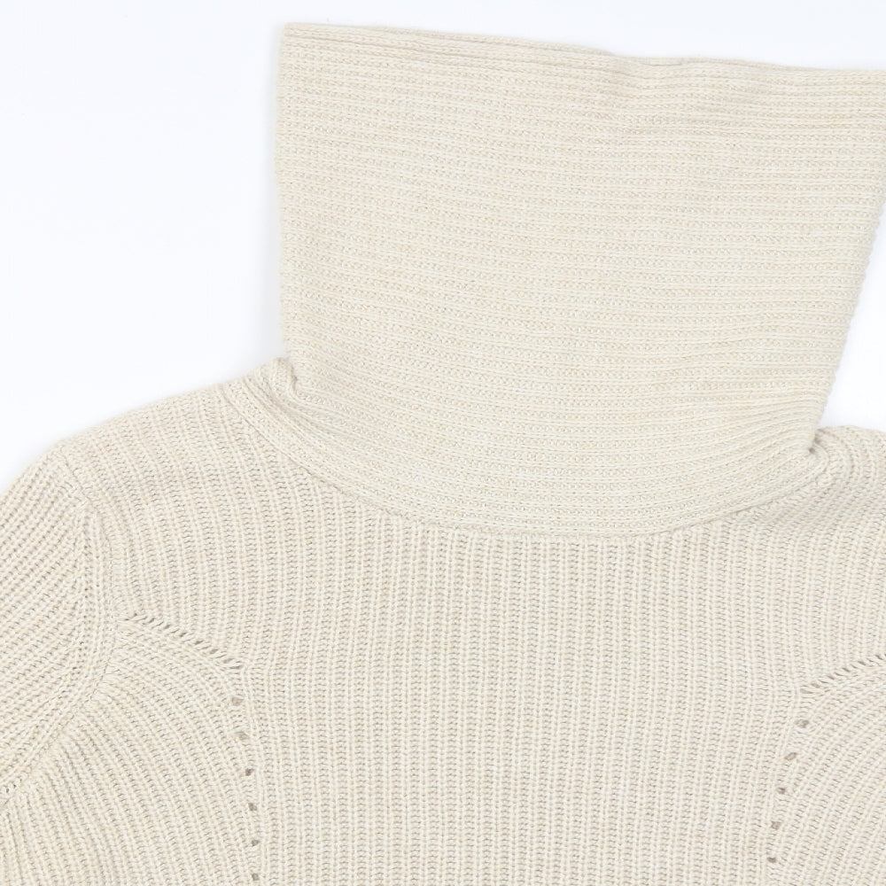 Womens UK Size L Monsoon Beige Pullover Jumper