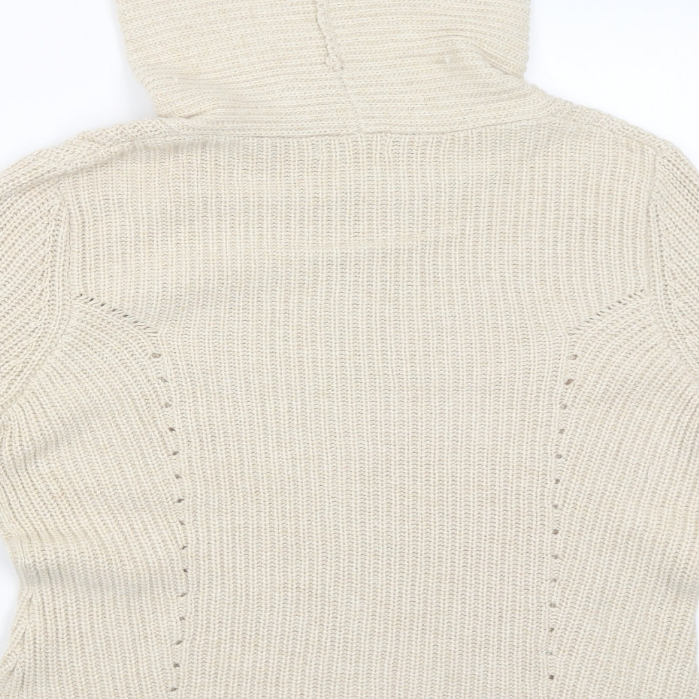 Womens UK Size L Monsoon Beige Pullover Jumper