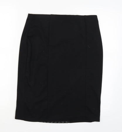 David Emanuel Womens Black   Straight & Pencil Skirt Size 14