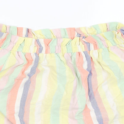 F&F Womens Multicoloured Striped  Basic Blouse Size 12