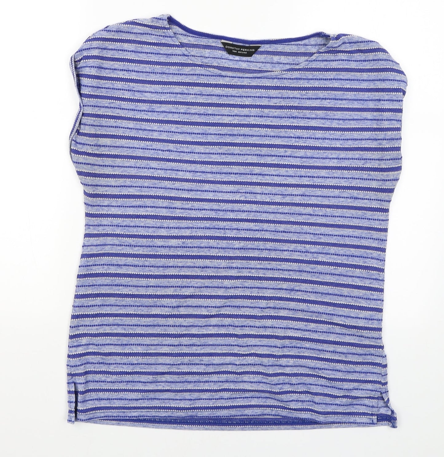 Womens UK Size 14 Dorothy Perkins Blue Basic Blouse