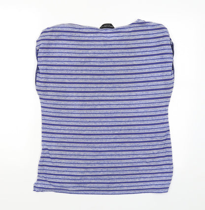 Womens UK Size 14 Dorothy Perkins Blue Basic Blouse
