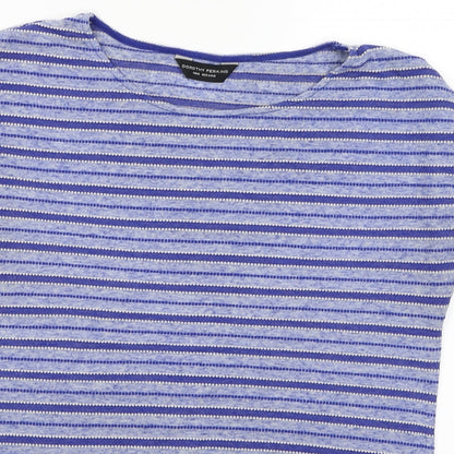 Womens UK Size 14 Dorothy Perkins Blue Basic Blouse