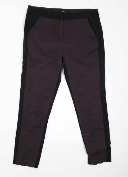 Womens UK Size 12 NEXT Regular Fit  Red Trousers