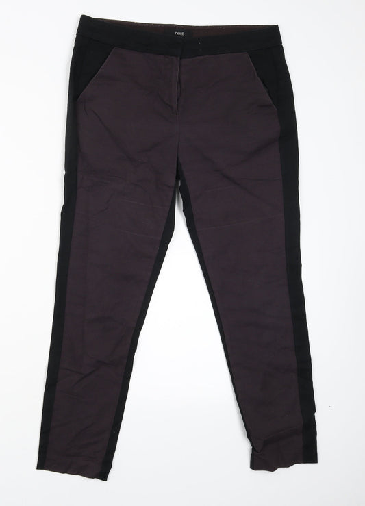 Womens UK Size 12 NEXT Regular Fit  Red Trousers