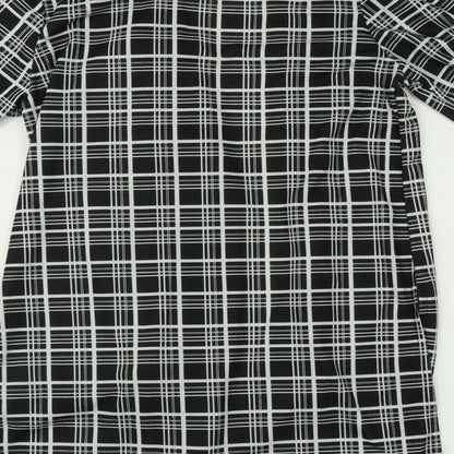 Select Womens Multicoloured Plaid  Overcoat Jacket Size 14