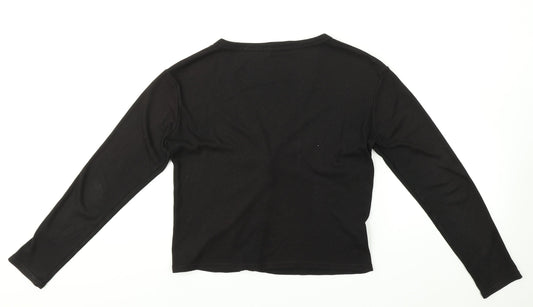 La Femme Womens Black   Cardigan Jumper Size 12